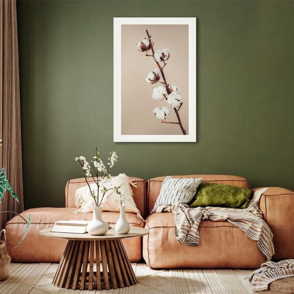 Canvas Print - Softness of Cotton (1 Part) Vertical