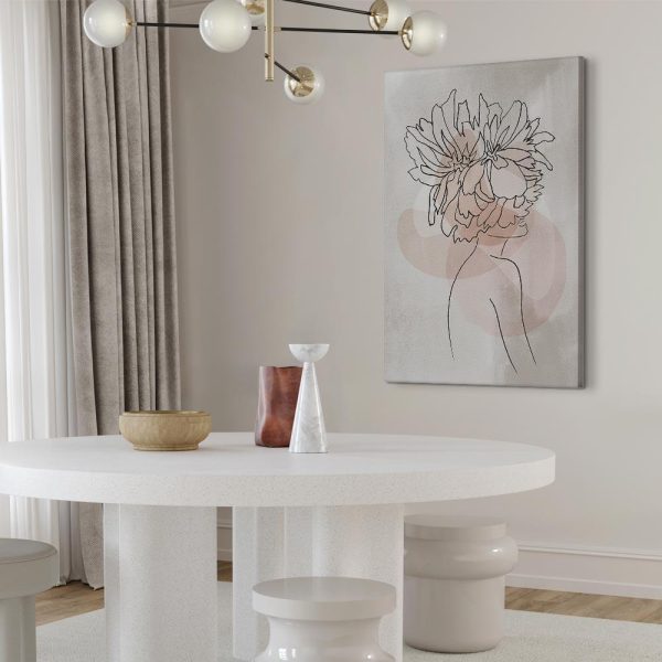 Canvas Print - Sophie's Flowers (1 Part) Vertical - Image 3