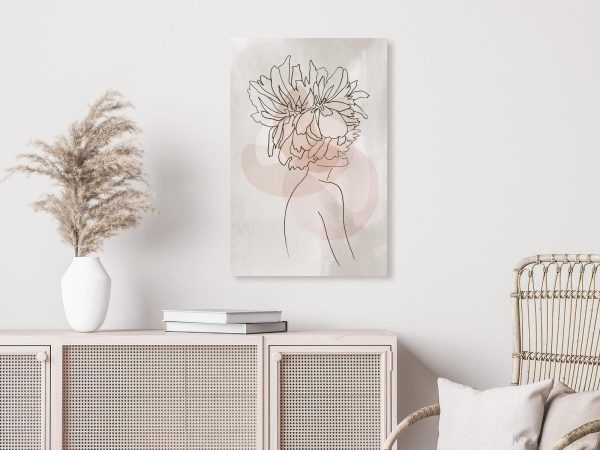 Canvas Print - Sophie's Flowers (1 Part) Vertical - Image 4