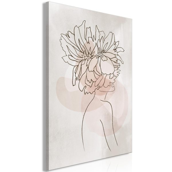 Canvas Print - Sophie's Flowers (1 Part) Vertical - Image 2