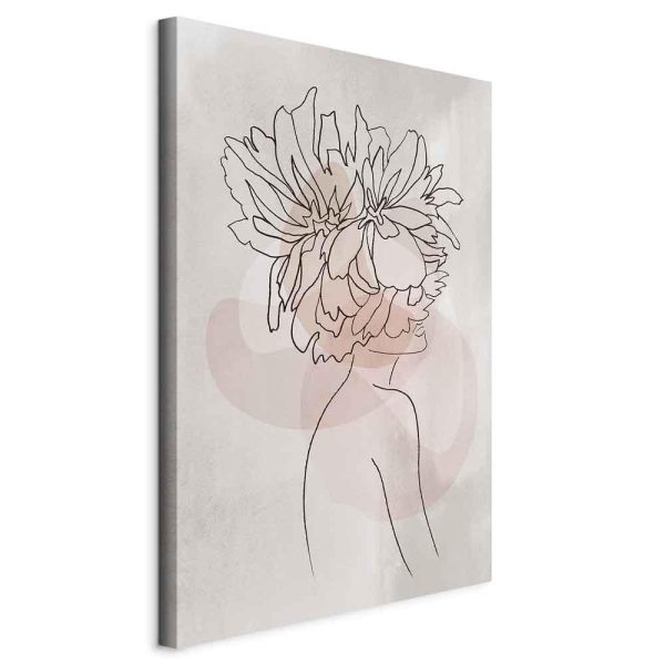 Canvas Print - Sophie's Flowers (1 Part) Vertical