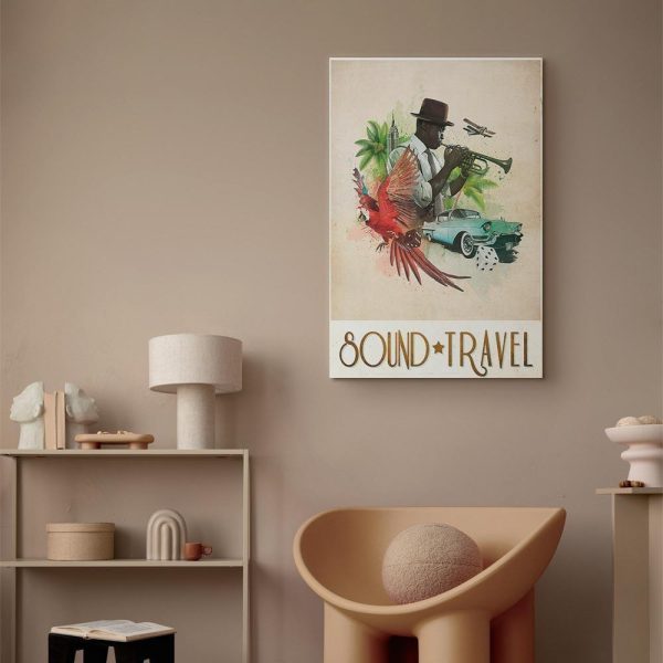 Canvas Print - Sound Travel (1 Part) Vertical