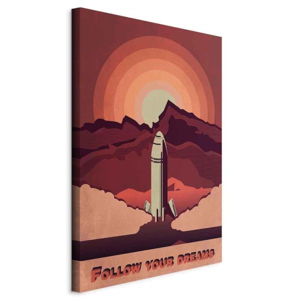 Canvas Print - Space Flight (1 Part) Vertical