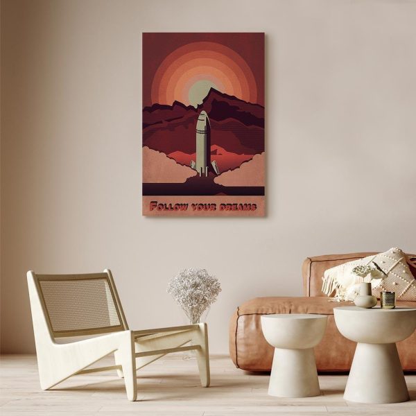 Canvas Print - Space Flight (1 Part) Vertical