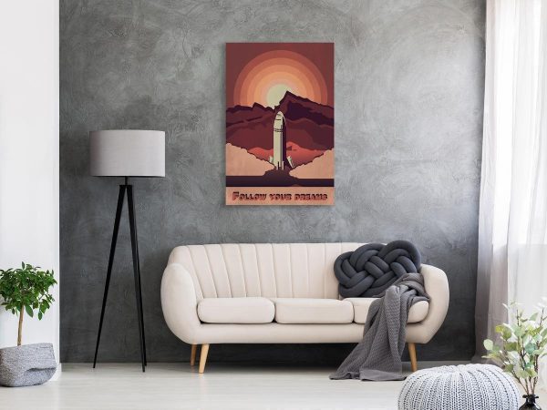 Canvas Print - Space Flight (1 Part) Vertical