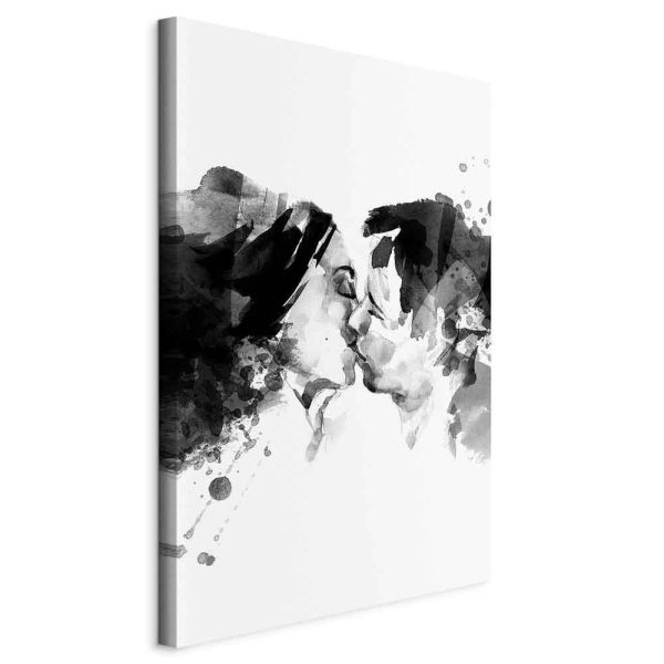 Canvas Print - Spontaneous Kiss (1 Part) Vertical