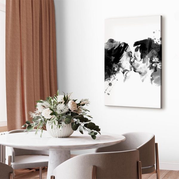 Canvas Print - Spontaneous Kiss (1 Part) Vertical