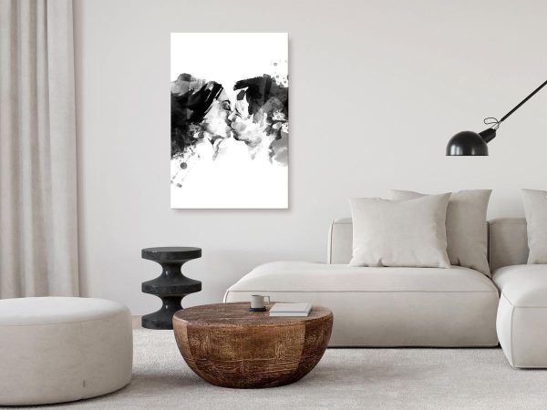 Canvas Print - Spontaneous Kiss (1 Part) Vertical