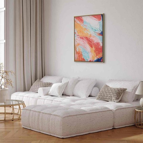 Canvas Print - Spring Shades - A Colorful Mix of Warm and Cool Tones on Canvas