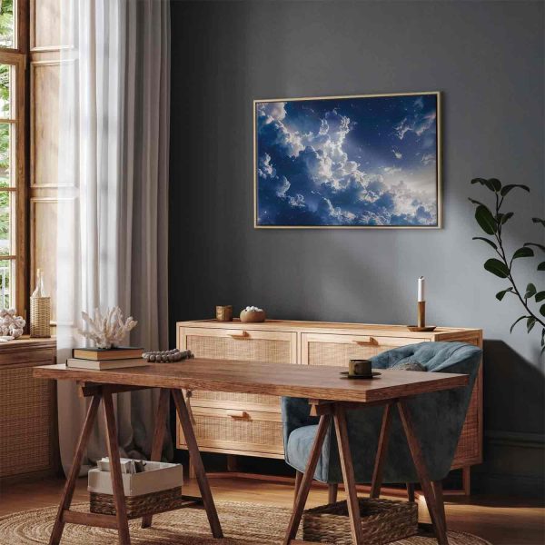 Canvas Print - Starry Clouds and Delicate Light Over a Corner of the Sky - Image 13