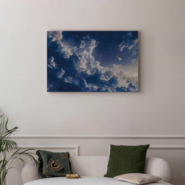 Canvas Print - Starry Clouds and Delicate Light Over a Corner of the Sky - Image 5