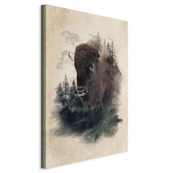 Canvas Print - Stately Buffalo (1 Part) Vertical