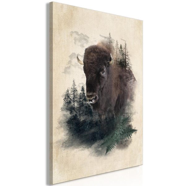 Canvas Print - Stately Buffalo (1 Part) Vertical
