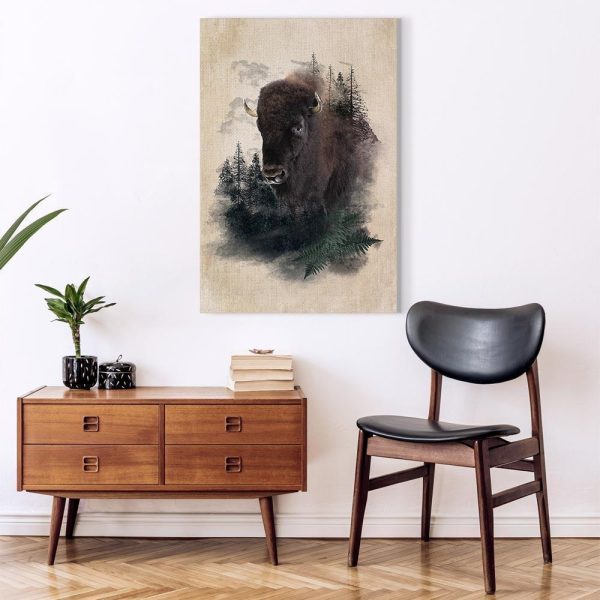 Canvas Print - Stately Buffalo (1 Part) Vertical