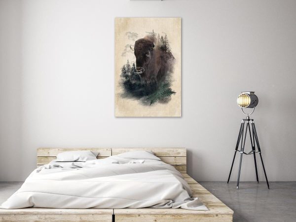 Canvas Print - Stately Buffalo (1 Part) Vertical