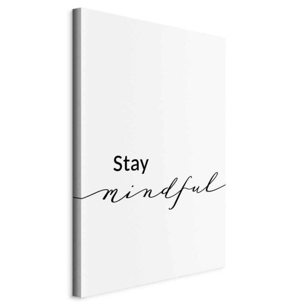 Canvas Print - Stay Mindful (1 Part) Vertical