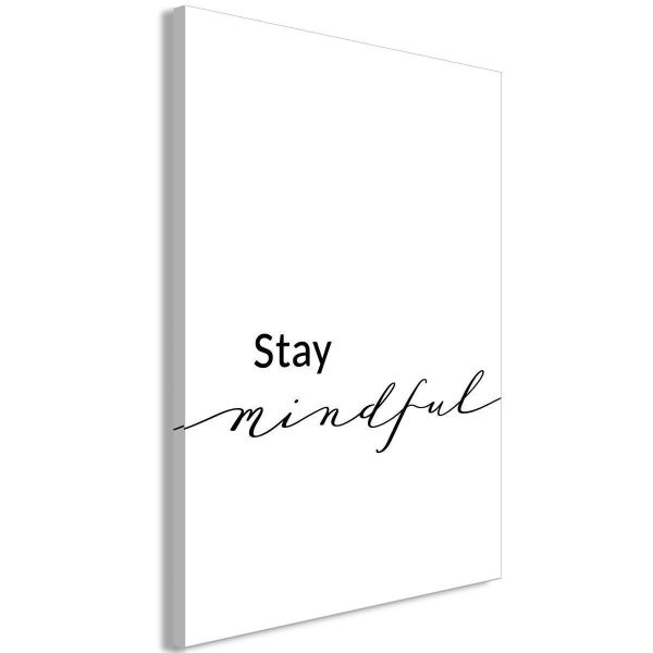 Canvas Print - Stay Mindful (1 Part) Vertical