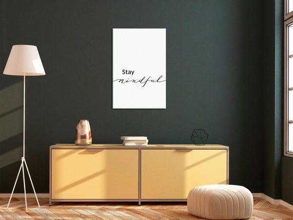 Canvas Print - Stay Mindful (1 Part) Vertical