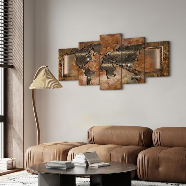 Canvas Print - Steel Map - Image 3