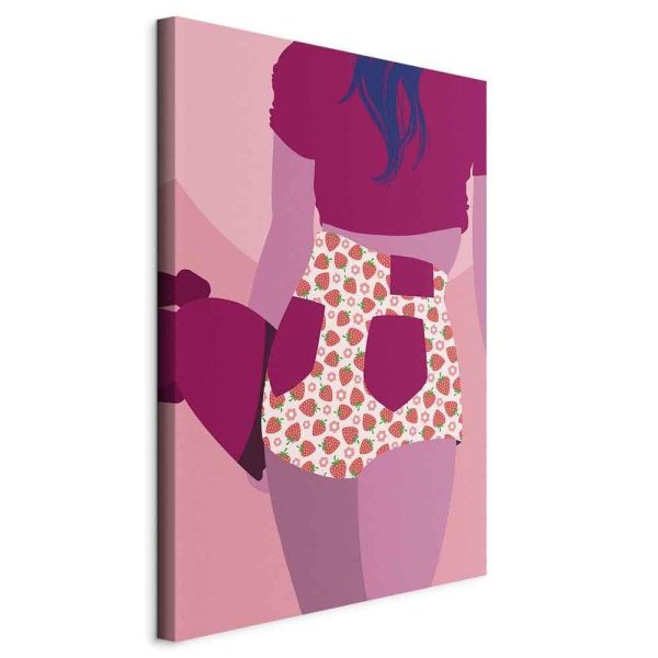Canvas Print - Strawberries Shorts (1 Part) Vertical