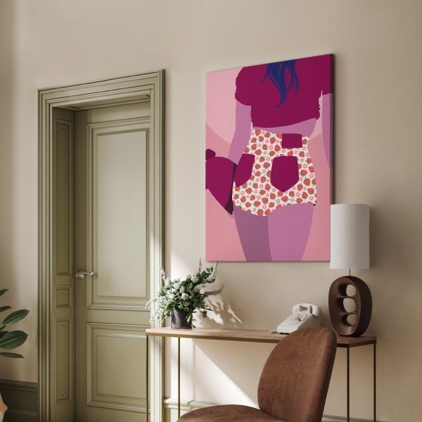 Canvas Print - Strawberries Shorts (1 Part) Vertical