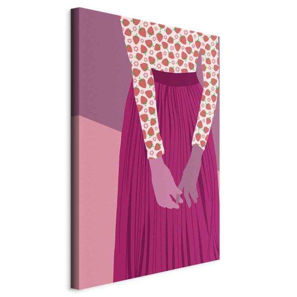 Canvas Print - Strawberry Lady (1 Part) Vertical