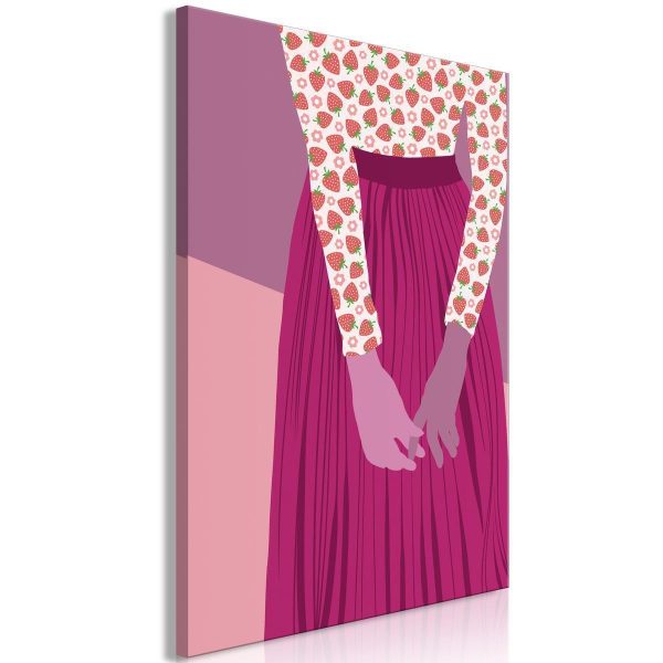 Canvas Print - Strawberry Lady (1 Part) Vertical