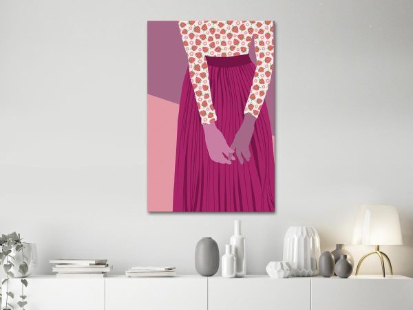 Canvas Print - Strawberry Lady (1 Part) Vertical