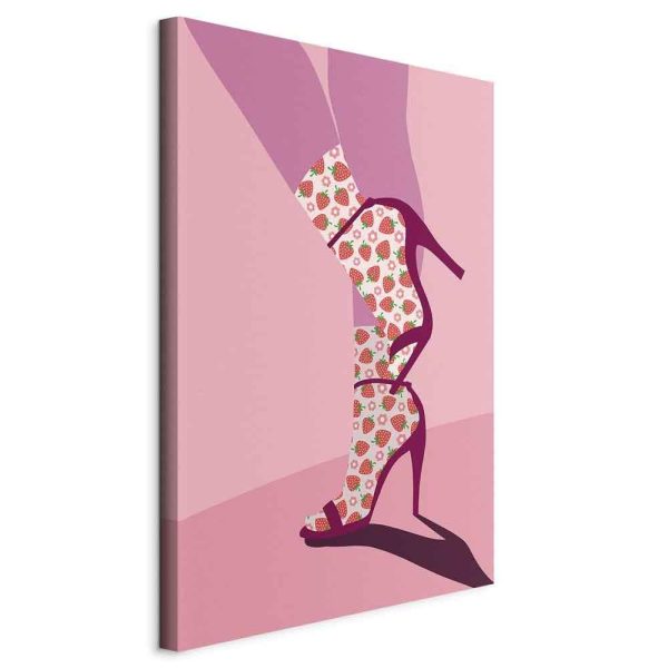 Canvas Print - Strawberry Socks (1 Part) Vertical