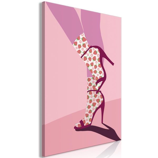 Canvas Print - Strawberry Socks (1 Part) Vertical