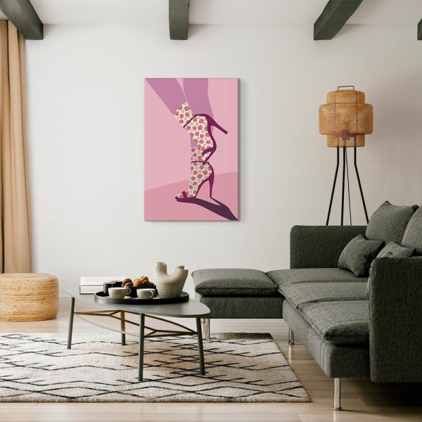 Canvas Print - Strawberry Socks (1 Part) Vertical