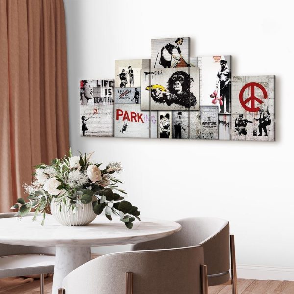 Canvas Print - Street Crimes: Banksy Art - Image 3