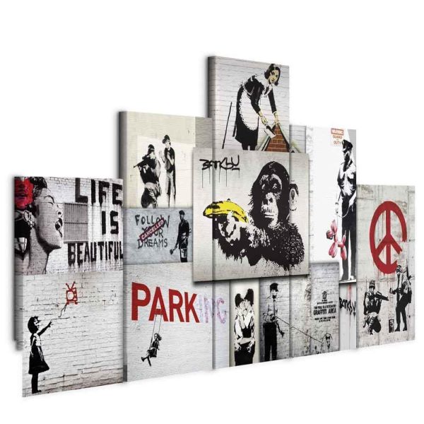 Canvas Print - Street Crimes: Banksy Art