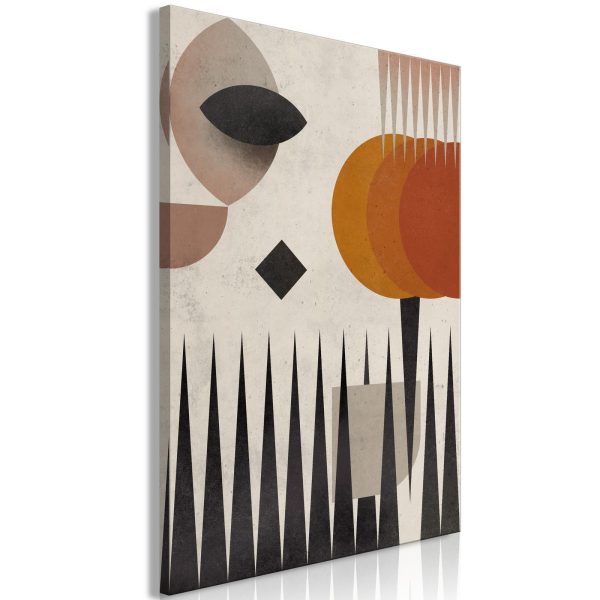 Canvas Print - Sun Behind the Mountains (1 Part) Vertical - Image 2