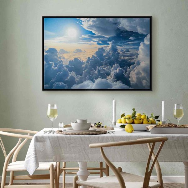 Canvas Print - Symphony of Light: Sun and Clouds Collaborating on a Beautiful Sky - Image 13