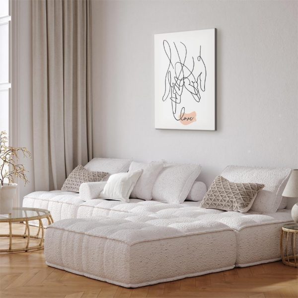 Canvas Print - Tangled Love (1 Part) Vertical