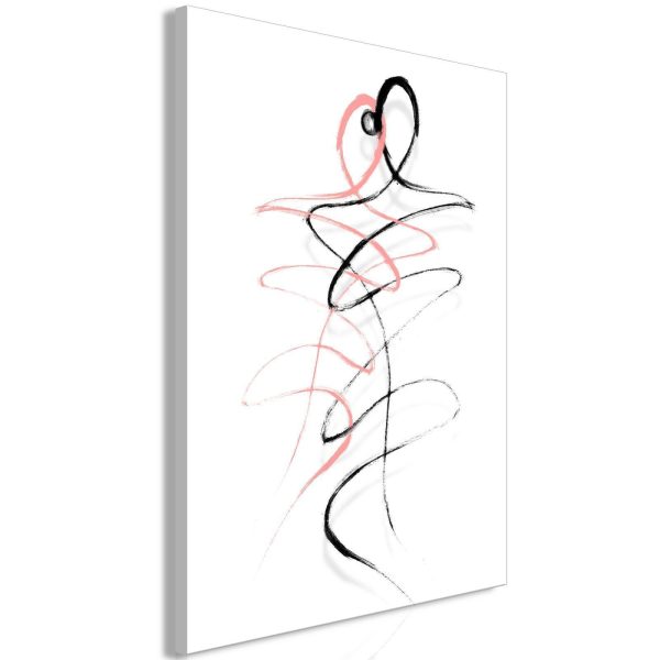 Canvas Print - Tangled Passion (1 Part) Vertical