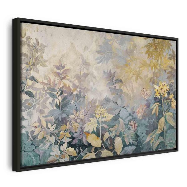 Canvas Print - Tapestry Pattern with a Meadow and Flowers Kilim with a Spring Motif - Image 3