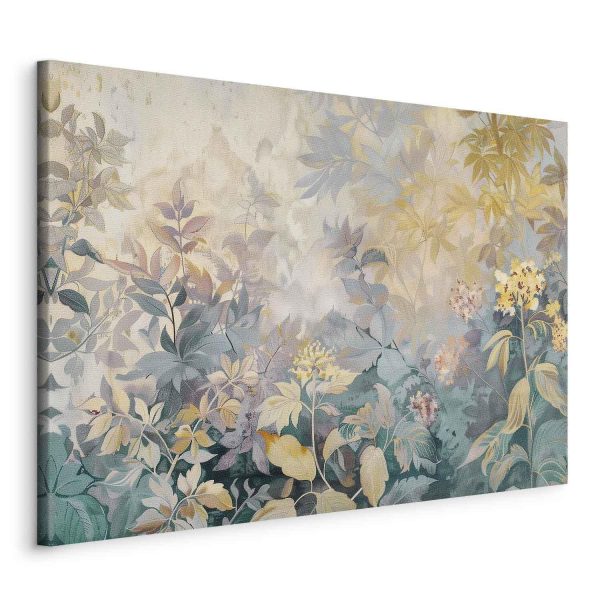Canvas Print - Tapestry Pattern with a Meadow and Flowers Kilim with a Spring Motif - Image 2