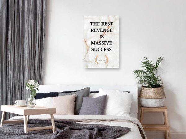 Canvas Print - The Best Revenge Is Massive Success (1 Part) Vertical