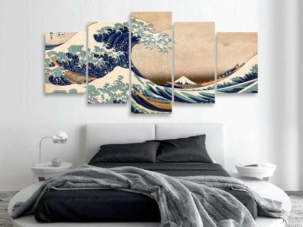 Canvas Print - The Great Wave off Kanagawa (5 Parts) Wide - Image 4