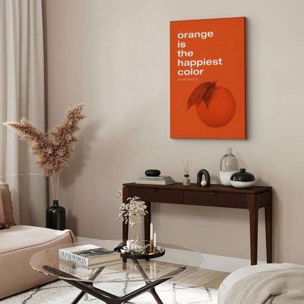 Canvas Print - The Happiest Colour (1 Part) Vertical