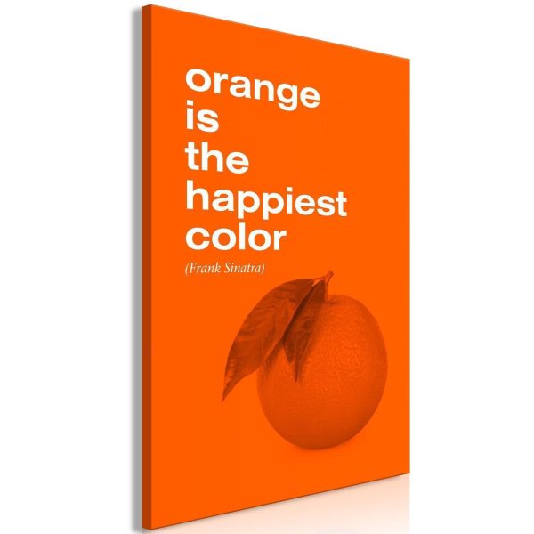 Canvas Print - The Happiest Colour (1 Part) Vertical