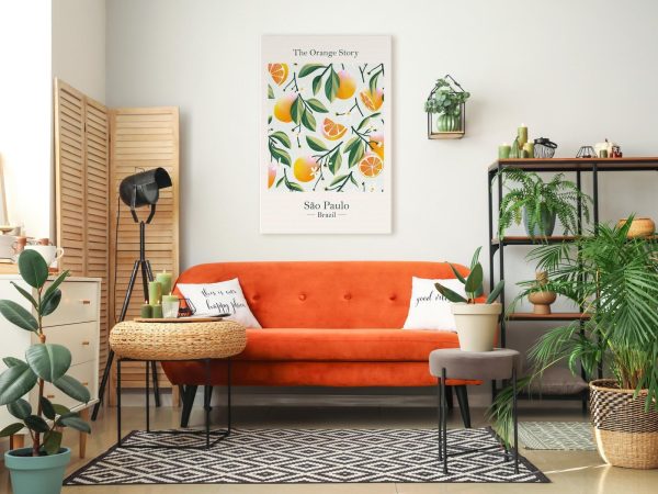 Canvas Print - The Orange Story (1 Part) Vertical - Image 2