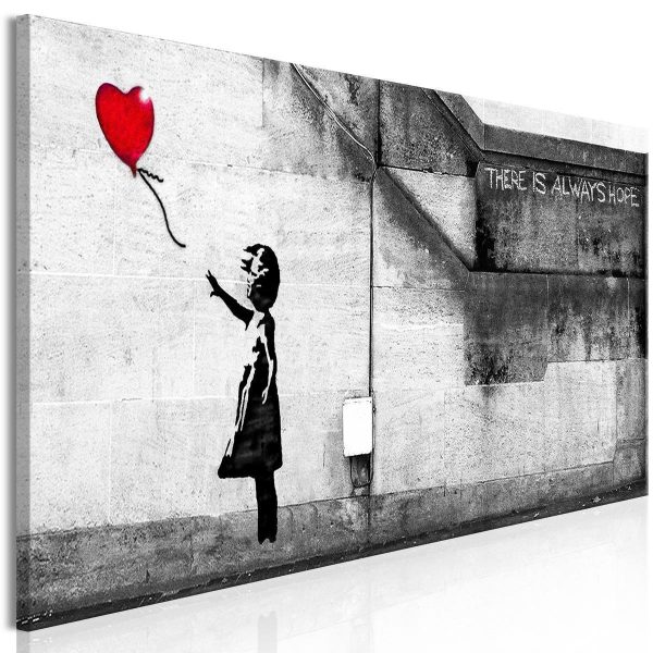 Canvas Print - There is Always Hope (1 Part) Narrow Red