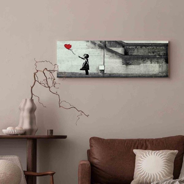 Canvas Print - There is Always Hope (1 Part) Narrow Red