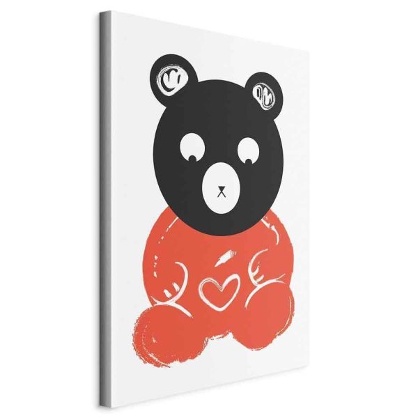 Canvas Print - Thoughtful Bear (1 Part) Vertical