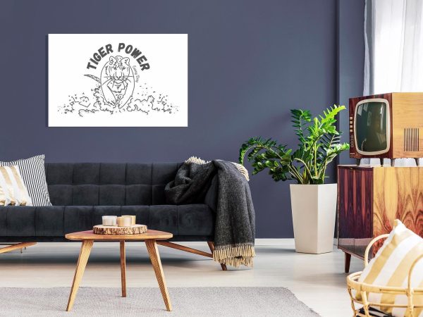 Canvas Print - Tiger Power (1 Part) Wide - Image 2