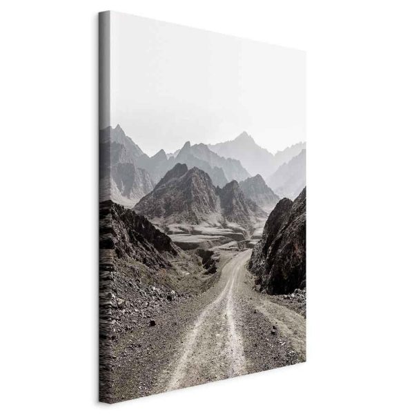 Canvas Print - Trail Through the Mountains (1 Part) Vertical
