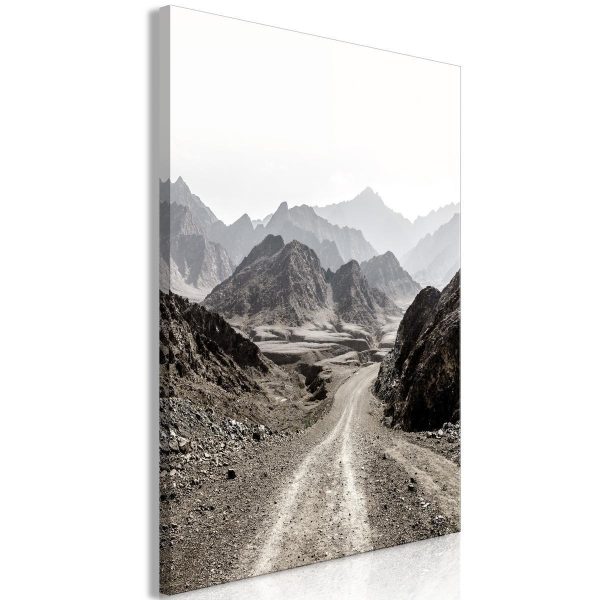 Canvas Print - Trail Through the Mountains (1 Part) Vertical